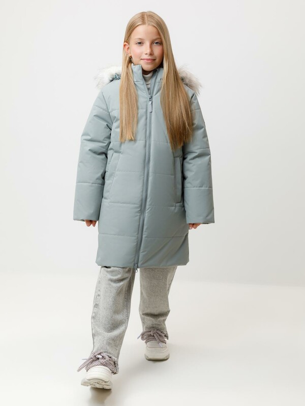 пальто для дев со съемной подстежкой